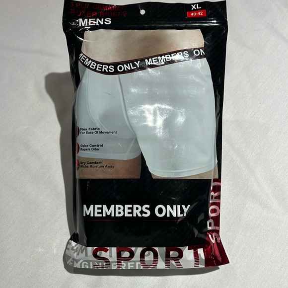 Members Only Mens Performance Sport Boxer Briefs 3 Pack Size XL - Picture 1 of 8
